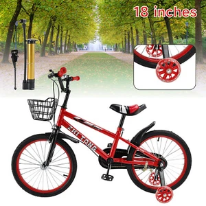 18 inches Kid's Bike Child Bicycle Boys and Girls with Bottle Cage Holder F2 - Picture 1 of 13