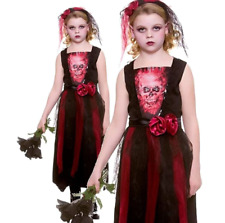 Novia Of The Dead Niños Disfraz Halloween Niña Novia Conjunto + V