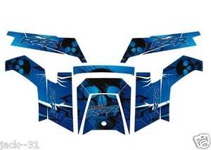 Racing VINYL WRAP QUAD POLARIS RZR Razor 900 XP 900X SKULL RANGER 2011 - 2014 - Picture 1 of 2