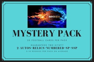 NFL HOT PACK 25+ Cards 2+ HITS GUARANTEED Big Chase RC RPA QB #’d/Relic SP SSP