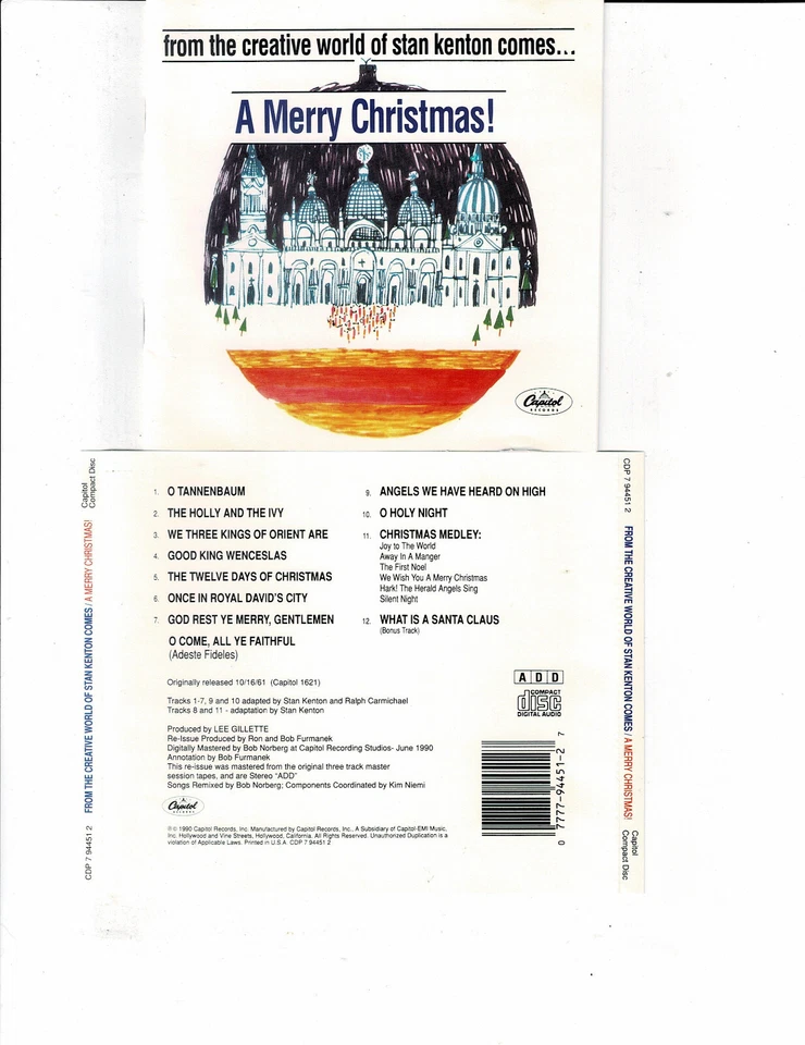 STAN KENTON - A MERRY CHRISTMAS (CD 2003) *13 TRACKS*  FERGUSON - Image 1 of 1