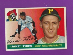 Tarjeta de béisbol Topps 1955 12 Jake Thies Pittsburgh Pirates EX - Imagen 1 de 2