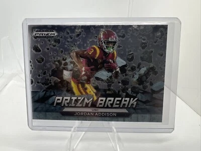 2023 Panini Prizm Draft Picks #PB-8 Jordan Addison Prizm Break F - Image 1 of 2