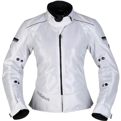 Modeka Damen Motorrad Jacke Veo Air Lady - Sommer Textil Jacke hellgrau Gr. 46 - Bild 1 von 4