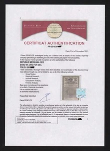 AUTHENTIFIZIERUNGSZERTIFIKAT: CHINA, MEXIKO, all over the world - Bild 1 von 3
