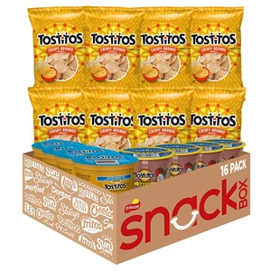 Tortilla Chips Chip & Salsa Pack, 3Oz Knusprige Runden & 3,8Oz Medium Salsa (16 Co - Bild 1 von 12