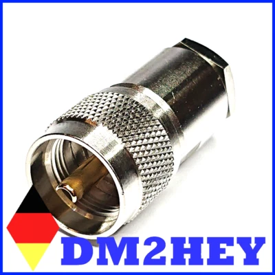 MARKENLOS PL259 Profi Stecker RG213 H2010 Ecoflex Ultraflex 10 Koax für CB-Funk AFU