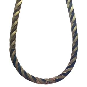 ITAOR 925 Sterling Silber Vermeil 7,7 mm geflochten Fischgrät Kette Halskette Italy - Bild 1 von 4