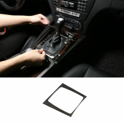 Carbon Fiber ABS Inner Gear Shift Panel Cover Trim For Benz GLK 2009-2012 - Image 1 of 4