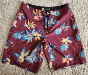 Volcom Swim Trunks Suze 30 Floral Pattern With Pocket - Picture 1 of 1