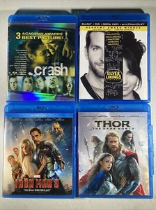 Blu-ray lot of 4 | Crash - Silver Linings - Iron Man 3 - Thor - Picture 1 of 1