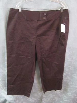 Pantalones cortos Studio 1940 talla grande 18W nuevos con etiquetas marrón muy oscuro Foto 1 de 4