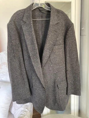 CHAQUETA BLAZER DE LANA ORVIS HBT TWEED MANCHA PARA HOMBRE 44 ESPIGA GRIS OSCURO NEGRO EE. UU. Foto 1 de 4
