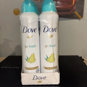 Dove Go Fresh Antiperspirant 48H Pear & Aloe Vera Scent BODY SPRAY 5oz 6pack - Picture 1 of 3