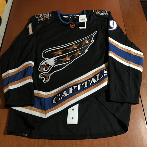 Adidas Nicklas Backstrom Washington Capitals Eagle Reverse Retro Jersey Black 54 Cover