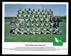 orig. 1962 Tang NFL Football Team Photo PHILADELPHIA EAGLES Sonny Jurgensen++ - Picture 1 of 2