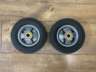 Universal 8" inch Solid Puncture Proof Dolly Handcart Flat Free Tire Wheel 2PACK - Image 1 of 4