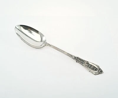 Cuchara para servir de plata de ley Wallace punto rosa 8 3/8" Foto 1 de 4