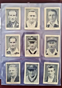 Bradman Jardine Pataudi Ponsford Larwood - Vintage 1932 Amalgamated Press Cards - Picture 1 of 5