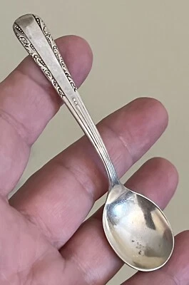 "Cuchara de sal Hamilton Master de plata esterlina Webster de colección - 3,75"" de largo" Foto 1 de 4