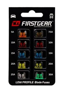 FirstGear fusibles planos mini perfil profundo fusibles de repuesto 10 uds. Blister - Imagen 1 de 2
