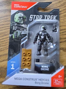 2017 MEGA Construx Hero- Star Trek The Next Generation - Borg Drone (Series 1) - Picture 1 of 2