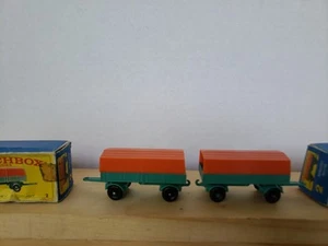 2 Vintage Matchbox #2 Mercedes Trailers In Original Boxes - Picture 1 of 14