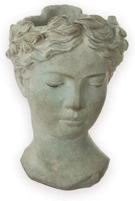 Übertopf Julia, Pflanztopf, Blumentopf,  grau, Zement, ca. 18 x 17 x 26 cm - Bild 1 von 2