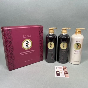 Daeng Gi Meo Ri Ki Gold Premium Hair Set [2 Shampoo Bottles + 1 Treatment] - NEW - Picture 1 of 9