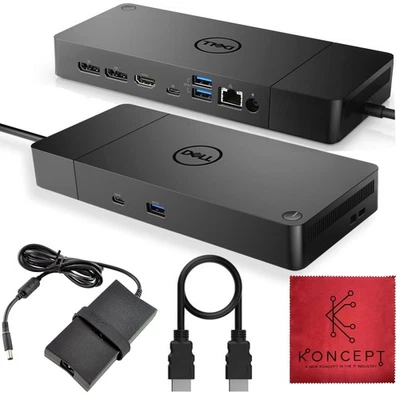 WD19S Docking Station Dual Monitor: 180W USB-C, HDMI, Dual DisplayPort Laptop Do - Image 1 of 4