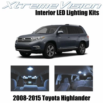 LED interior XtremeVision para Toyota Highlander 2008-2015 (16 piezas) blanco frío Foto 1 de 4
