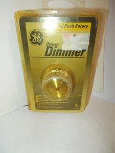 1988 GE Lighted Push Rotary *Deluxe Dimmer* 1 Switch / Single Pole DIL 61M5 NOS - Picture 1 of 9