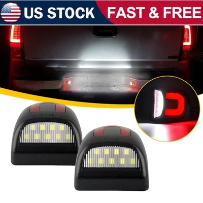 Luces LED blancas de matrícula para Cadillac Escalade ESV EXT 2002-2013 tubo rojo Foto 1 de 4