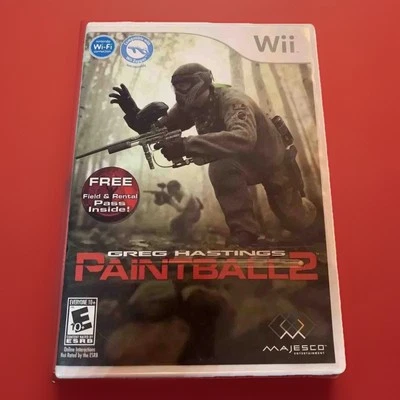 Greg Hastings Paintball 2 Nintendo Wii Video Game With Manual Vintage Shooter - Image 1 of 4