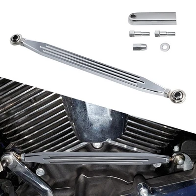 Chrome 齿轮换档联动变速器链接适用于 Harley Street Glide Fat Boy FLSTF — 第 1/4 张图片