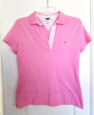 Woman's Tommy Hilfiger Pink Collared Polo Shirt - Small / Petite - image 1 of 3