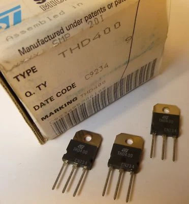 3 pieces THD400 = BUH1215 1500V / 700V 16A Ptot 200W   NPN TRANSISTOR  TO-218  - Image 1 of 4
