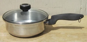 LUSTRE CRAFT 8.5" SAUCE PAN/DEEP SKILLET w/ LID 5-Ply Multi-Core Stainless Steel - Picture 1 of 10