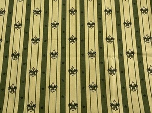 Boy Scout Cotton Quilt Fabric Badge America BSA Uniform BTHY Kaufman Green 9142 - Picture 1 of 3
