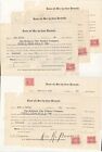 1919 USA 6 CERTIFICATES FOR SHARES OF STOCK ROBINSON CLAY PRODUCT COMPANY