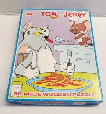 TOM & JERRY Whitman Wooden Puzzle 1980s England Wood Puzzle - Image 1 of 2