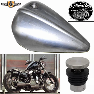 2,35 Gal. Tanque de combustible de gasolina estilo Bobber adecuado para Harley Sportster XL 1982-2003 Foto 1 de 3