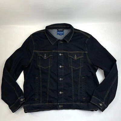 Chaqueta de mezclilla elástica informal azul universitario Arizona Jean Co Advance Flex para mujer 2XL Foto 1 de 4