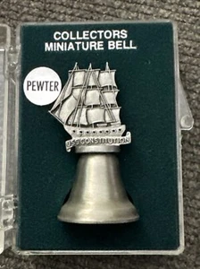 USS Constitution Old Ironsides Boston Massachusetts Vintage Pewter Bell New - Picture 1 of 3