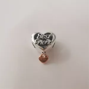 PANDORA Charm Love You Best Friend Herz Schmuck Silber - Bild 1 von 4
