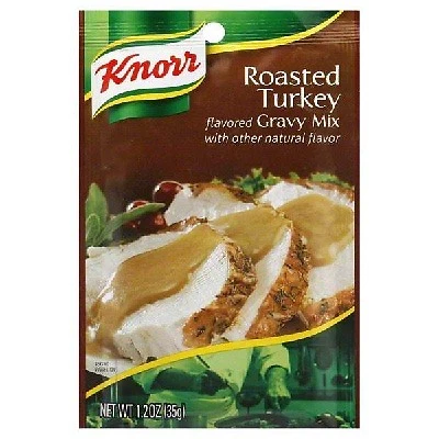 Knorr Gravy Mix Roasted Turkey Flavored 1.2 Oz Case of 12 X 3