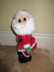 Gemmy Animated Musical Twerking Dancing JINGLE BELLS Spinning Santa VIDEO NEW - Picture 1 of 3