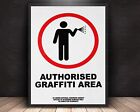 Banksy - Authorised Graffiti Area Art Print,  Mounted Canvas, Framed, Acrylic
