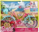 Fahrrad für Puppe Barbie Helm Zubehör Mattel DVX55