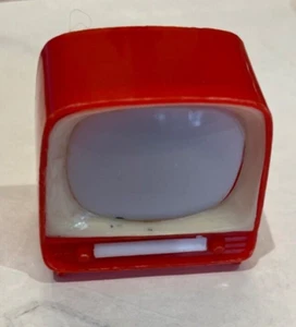 Vintage Chicasgo Ill Werbeartikel Mini TV mit 8 Dias innen Fernseher - Bild 1 von 3